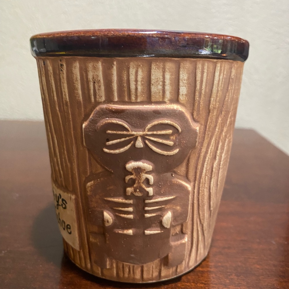 Vintage, Collectible, Harvey’s Lake Tahoe Ceramic Tiki Mug, from the 1960s
